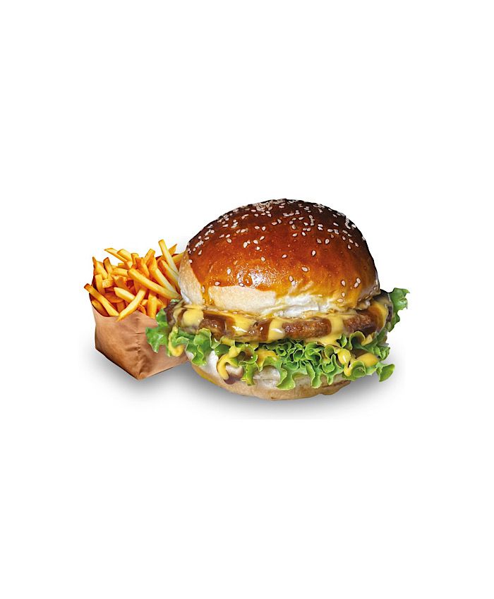 Hesaplı Chicken Burger + Patates